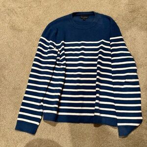 Banana Republic Striped Sweater Blue